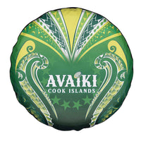 Rugby Cook Islands Avaiki Spare Tire Cover Green Kuki Airani Tribal Maori Inspired LT9 - Polynesian Pride