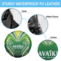 Rugby Cook Islands Avaiki Spare Tire Cover Green Kuki Airani Tribal Maori Inspired LT9 - Polynesian Pride