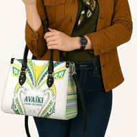 Rugby Cook Islands Avaiki Leather Bag White Kuki Airani Tribal Maori Inspired LT9 - Polynesian Pride