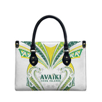 Rugby Cook Islands Avaiki Leather Bag White Kuki Airani Tribal Maori Inspired LT9 - Polynesian Pride