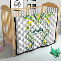 Rugby Cook Islands Avaiki Quilt White Kuki Airani Tribal Maori Inspired LT9 - Polynesian Pride
