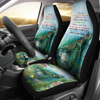 Polynesia Mother's Day Car Seat Cover Magnificent Sea Turtle Of Love and Gratitude