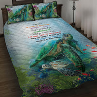 Polynesia Mother's Day Quilt Bed Set Magnificent Sea Turtle Of Love and Gratitude