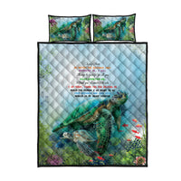 Polynesia Mother's Day Quilt Bed Set Magnificent Sea Turtle Of Love and Gratitude