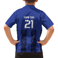 Custom Oceania Football NZ Auckland Kid Hawaiian Shirt Maori Tribal Pattern