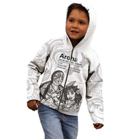 Aroha Maori Language Kid Hoodie Te Reo Maori Inspired Art