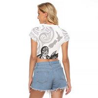 Aroha Maori Language Raglan Cropped T Shirt Te Reo Maori Inspired Art