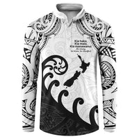 Kia Haka Maori language Button Sweatshirt Te Reo Maori Inspired Art