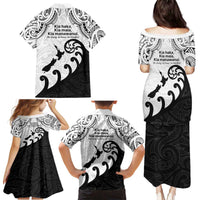 Kia Haka Maori language Family Matching Puletasi and Hawaiian Shirt Te Reo Maori Inspired Art LT9 - Polynesian Pride