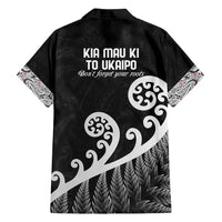 Kia Mau Ki To Ukaipo Family Matching Long Sleeve Bodycon Dress and Hawaiian Shirt Te Reo Maori Koru Fern Art LT9 - Polynesian Pride