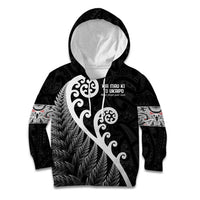 Kia Mau Ki To Ukaipo Kid Hoodie Te Reo Maori Koru Fern Art