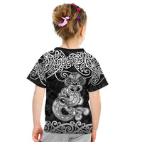 Te Reo Maori Tiki Inspired Art Kid T Shirt