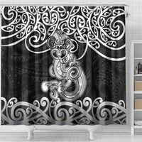 Te Reo Maori Tiki Inspired Art Shower Curtain