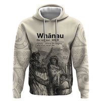 Whanau Maori Language Hoodie Te Reo Maori Inspired Art