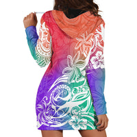 Polynesian Sunset Plumeria Hoodie Dress Pacific Island Tribal Blossom Style LT9 - Polynesian Pride