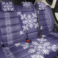 Hawaiian Quilt Block Design Back Car Seat Cover Purple Hawaii Culture Motifs - Polynesian Pride