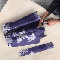 Hawaiian Quilt Block Design Umbrella Purple Hawaii Culture Motifs - Polynesian Pride