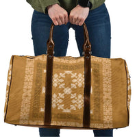 Hawaiian Quilt Pattern Travel Bag Gold Hawaii Culture Tropical - Polynesian Pride