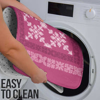 Hawaiian Quilt Pattern Bathroom Set Pink Hawaii Culture Tropical - Polynesian Pride