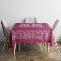 Hawaiian Quilt Pattern Tablecloth Pink Hawaii Culture Tropical - Polynesian Pride