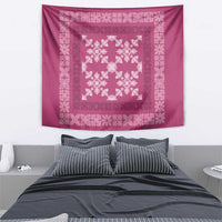 Hawaiian Quilt Pattern Tapestry Pink Hawaii Culture Tropical - Polynesian Pride