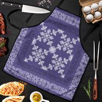 Hawaiian Quilt Pattern Apron Purple Hawaii Culture Tropical - Polynesian Pride