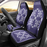 Hawaiian Quilt Pattern Car Seat Cover Purple Hawaii Culture Tropical - Polynesian Pride