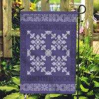 Hawaiian Quilt Pattern Garden Flag Purple Hawaii Culture Tropical - Polynesian Pride
