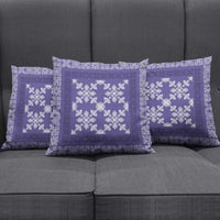 Hawaiian Quilt Pattern Pillow Cover Purple Hawaii Culture Tropical - Polynesian Pride