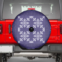 Hawaiian Quilt Pattern Spare Tire Cover Purple Hawaii Culture Tropical - Polynesian Pride