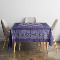 Hawaiian Quilt Pattern Tablecloth Purple Hawaii Culture Tropical - Polynesian Pride
