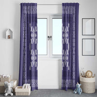 Hawaiian Quilt Pattern Window Curtain Purple Hawaii Culture Tropical - Polynesian Pride