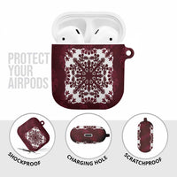 Palm Leaf Quilt Pattern AirPods Case Hawaii Culture Floral - Polynesian Pride