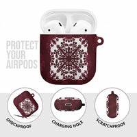 Palm Leaf Quilt Pattern AirPods Case Hawaii Culture Floral - Polynesian Pride