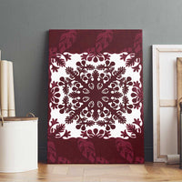 Palm Leaf Quilt Pattern Canvas Wall Art Hawaii Culture Floral - Polynesian Pride