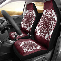 Palm Leaf Quilt Pattern Car Seat Cover Hawaii Culture Floral - Polynesian Pride