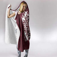 Palm Leaf Quilt Pattern Hooded Blanket Hawaii Culture Floral - Polynesian Pride