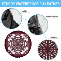 Palm Leaf Quilt Pattern Spare Tire Cover Hawaii Culture Floral - Polynesian Pride