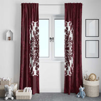 Palm Leaf Quilt Pattern Window Curtain Hawaii Culture Floral - Polynesian Pride