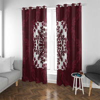 Palm Leaf Quilt Pattern Window Curtain Hawaii Culture Floral - Polynesian Pride