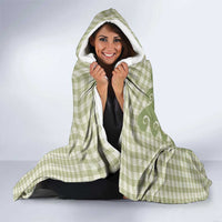 Green Ulu Palaka Quilt Pattern Hooded Blanket Hawaii Culture Breadfruit - Polynesian Pride