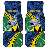 Personalised Crocodile and Shark Solomon Islands Car Mats Polynesian Tribal Tattoo