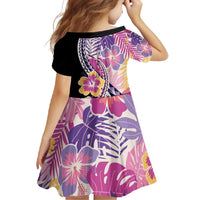 Aloha Vintage Hibiscus Lei Seamless Pattern Family Matching Tank Maxi Dress and Hawaiian Shirt - Polynesian Pride