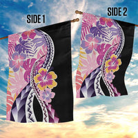 Aloha Vintage Hibiscus Lei Seamless Pattern Garden Flag - Polynesian Pride