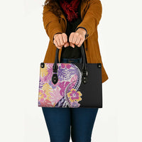 Aloha Vintage Hibiscus Lei Seamless Pattern Leather Bag - Polynesian Pride