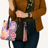 Aloha Vintage Hibiscus Lei Seamless Pattern Leather Bag - Polynesian Pride