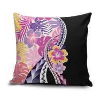 Aloha Vintage Hibiscus Lei Seamless Pattern Pillow Cover - Polynesian Pride