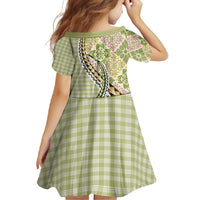 Aloha Vintage Palaka Floral Hawaiian Quilt Family Matching Tank Maxi Dress and Hawaiian Shirt Omaomao Motif - Polynesian Pride