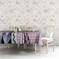 Aloha Vintage Palaka Floral Hawaiian Quilt Tablecloth Akala Motif - Polynesian Pride