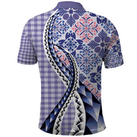 Aloha Vintage Palaka Floral Hawaiian Quilt Polo Shirt Poni Motif - Polynesian Pride